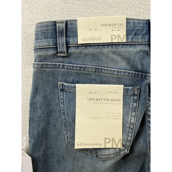 SOFT SURROUNDINGS NWT $89 Straight Leg The Ultimate Jeans Size M Petite - Picture 14 of 16
